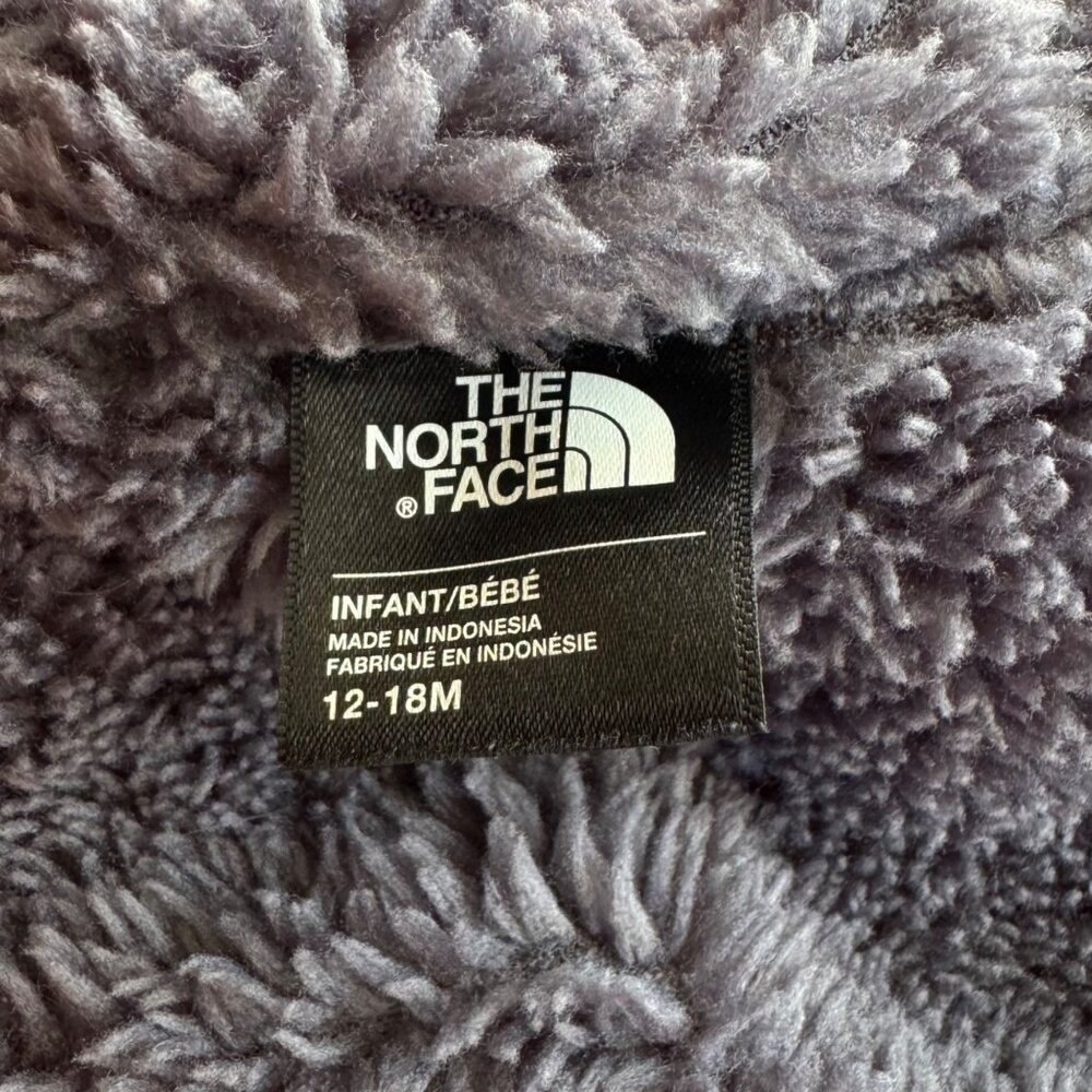 THE NORTH FACE Moondoggy Puffer Jacket Girls 12-18M Pink Gray Puffer EUC Baby - Picture 8 of 11